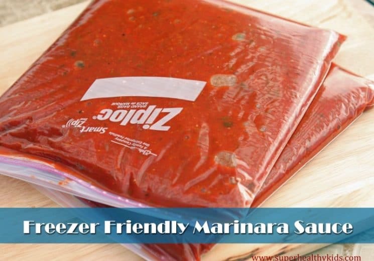 Freezer Friendly Fresh Marinara Sauce. Freeze this veggie packed, kid friendly sauce for faster meal ideas.